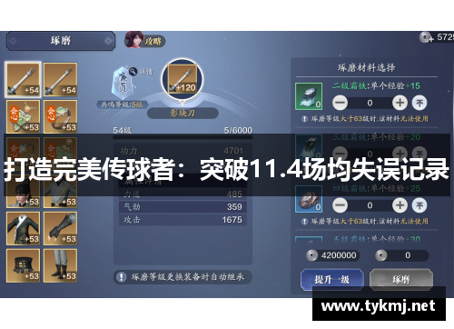 打造完美传球者：突破11.4场均失误记录